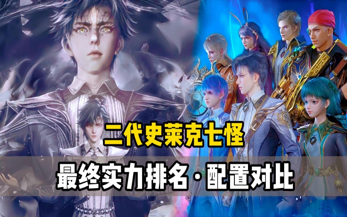 二代史莱克七怪最终实力排名，以及配置对比，差距一目了然！
